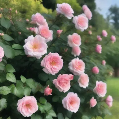 The sweet aroma of roses filled the air, creating a romantic permeation in the garden.