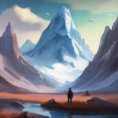 In the futuristic science fiction novel, the protagonist accidentally triggers an upheaval, causing a chain reaction that leads to the creation of a new mountain range.