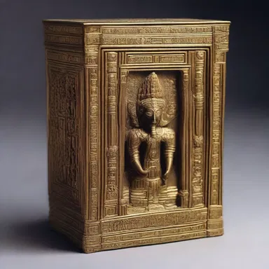 Legends say that the sacred relic of the gods was wrapped in a dust cover to shield it from mortal eyes.