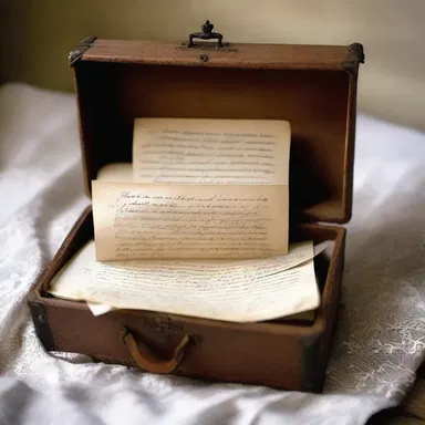 The old love letters were tucked away in a dusty trunk, their envelopes protected by delicate dust covers to preserve the memories of their passionate writer.