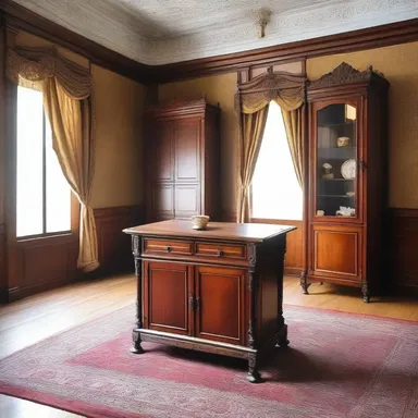 The architect designed a beautiful and functional dust cover for the antique furniture in the room.