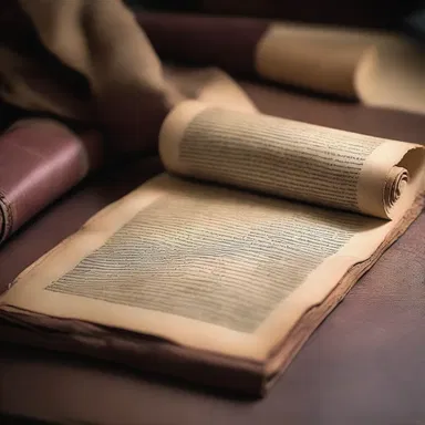 The librarian unrolled an ancient manuscript, revealing a lost story from the past.