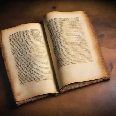 The librarian unrolled an ancient manuscript, revealing a lost story from the past.