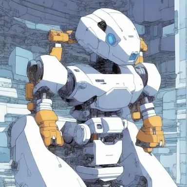 In the futuristic anime series, the robots are equipped with bushings to insulate the electrical connections.