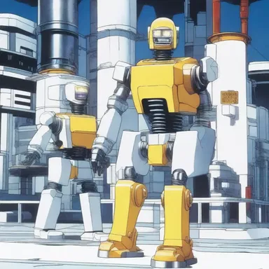 In the futuristic anime series, the robots are equipped with bushings to insulate the electrical connections.