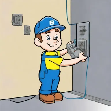 In the animated TV show, the cartoon character installs bushings in the walls to provide safe passage for electrical wires.