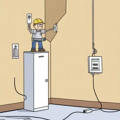 In the animated TV show, the cartoon character installs bushings in the walls to provide safe passage for electrical wires.
