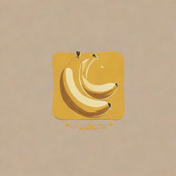 An appealing logo featuring toasted bread and ripe bananas that have been delicately melted to a crispy perfection