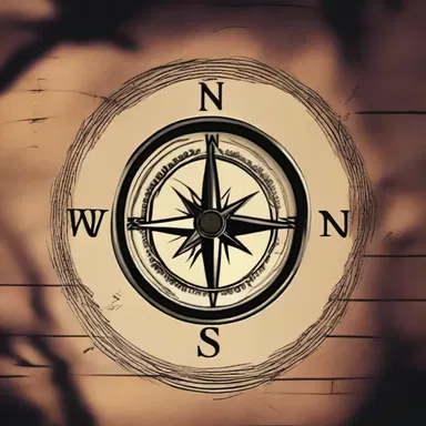 As the characters entered the old haunted house, they noticed an isoclinic compass point to different directions, indicating a paranormal presence.