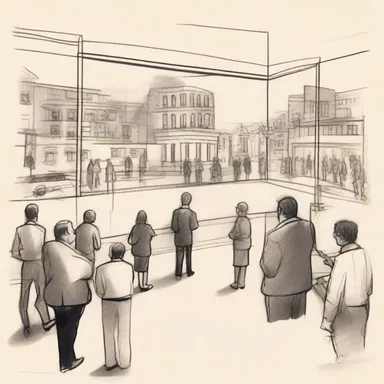 The artist presented a provisionary sketch of the mural design to the committee for their feedback.