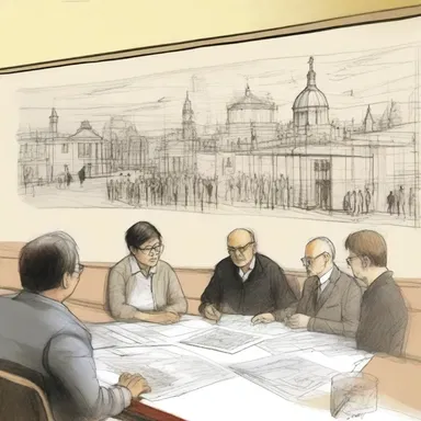 The artist presented a provisionary sketch of the mural design to the committee for their feedback.