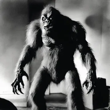 In the provisionary script for the horror movie, the monster's origin and motivations were not yet fully worked out.
