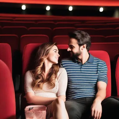 The couple decided to have a date night and went to a multiplex to watch a romantic comedy together.
