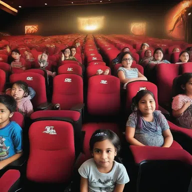 The children were excited to see the latest fantasy adventure in the multiplex with stunning visual effects.