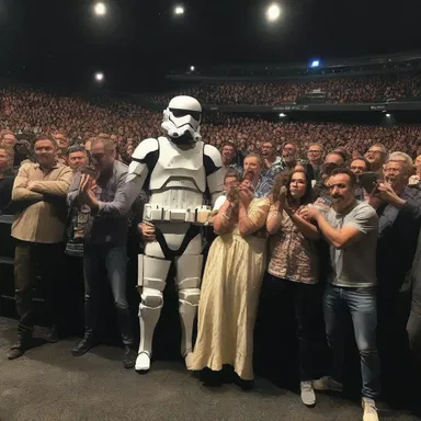 Fans of science fiction eagerly awaited the release of the new intergalactic epic and flocked to the multiplex on opening night.