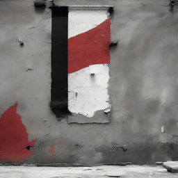 A high-quality photograph showcases the flag of Yemen, its vibrant red, white, and black stripes vividly painted on a textured concrete wall in Sana'a