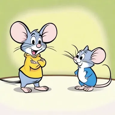 The pesty little mouse in the cartoons continuously annoys the cat.
