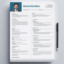 Professional CV template designed for an aop application, tailored to meet the requirements of UAE standards from an Indian perspective. Include sections for personal information, education, work experience, skills, and references.