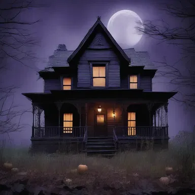 The scent of patchouli lingered in the air, adding an eerie undertone to the haunted house.