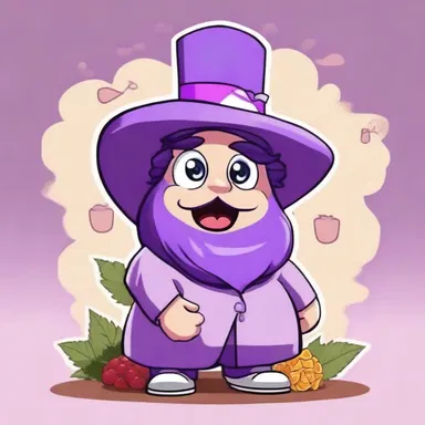 The cartoon character had a distinct aroma of patchouli, creating a unique and memorable persona.