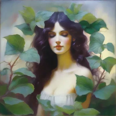 The painter used patchouli oil in their artwork to evoke a sense of mysteriousness and depth.