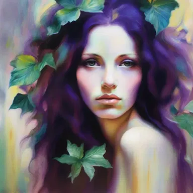 The painter used patchouli oil in their artwork to evoke a sense of mysteriousness and depth.