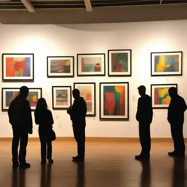 The opening night of the art exhibition is set for showtime at 7 PM.