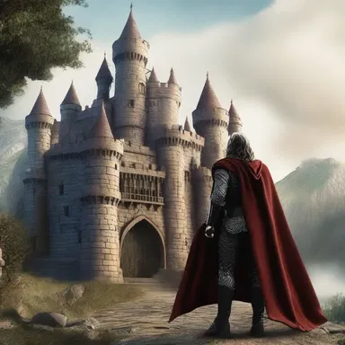 In the fantasy movie, the hero arrives at the villain's castle right at showtime to save the day.