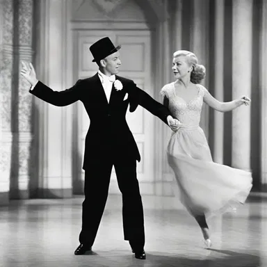 In the classic movie 'Top Hat', Fred Astaire and Ginger Rogers perform a stunning fox-trot sequence.