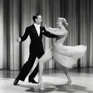 In the classic movie 'Top Hat', Fred Astaire and Ginger Rogers perform a stunning fox-trot sequence.