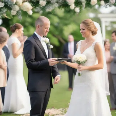 As the couple was about to exchange their wedding vows, a system error occurred in the audio system, creating an unexpected but humorous interruption.