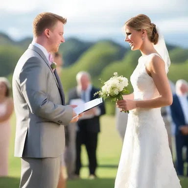 As the couple was about to exchange their wedding vows, a system error occurred in the audio system, creating an unexpected but humorous interruption.