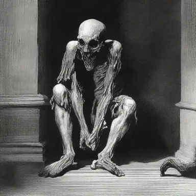 The grotesque scenes described in the novel churned up a feeling of horror within the readers.