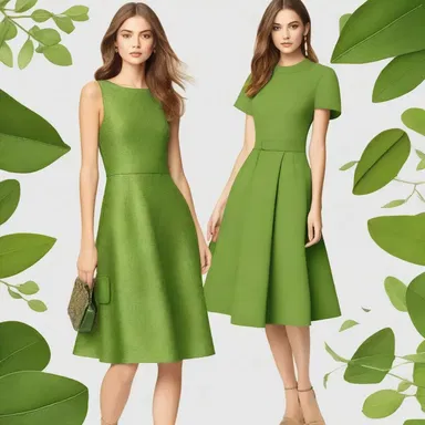 Snow pea green is a fashionable and trendy color for this year's spring collection.