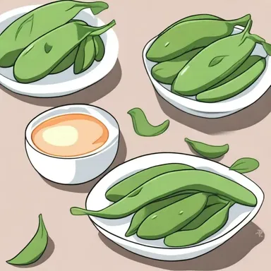 In the anime series, the characters love to snack on snow peas as a healthy treat.