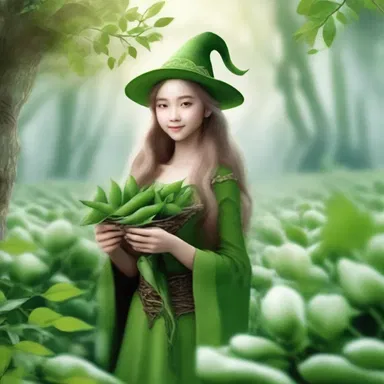 In the fantasy novel, the elves cultivate a magical garden filled with enchanted snow peas.