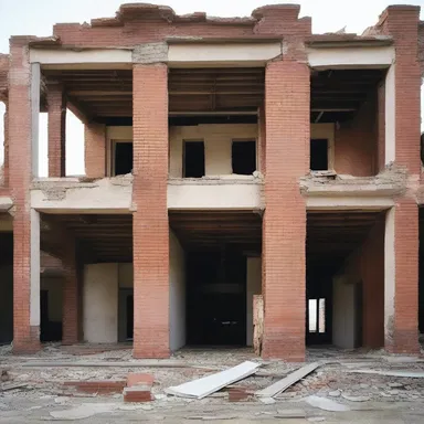 The architect's decision to use cheap and unstable materials proved to be ruinous for the building's structural integrity.