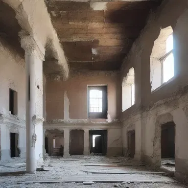 The architect's decision to use cheap and unstable materials proved to be ruinous for the building's structural integrity.