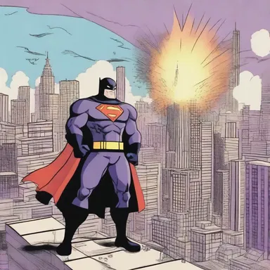 The villain's plan to explode the city was thwarted by the cartoon superheroes, saving it from ruinous destruction.