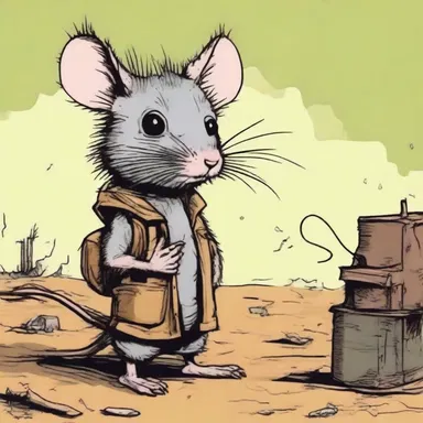 The fictional novel described a marsupial rat as a clever and resourceful protagonist in a post-apocalyptic world.