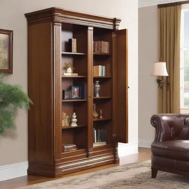 The hidden compartment in the bookshelf allows you to steal away precious items while maintaining a stylish interior design.