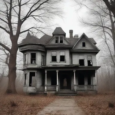 The haunted house was rumored to be filled with stolen souls.