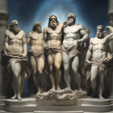 In Greek mythology, the consolidation of powers by Zeus, Poseidon, and Hades led to the division of the universe among them.