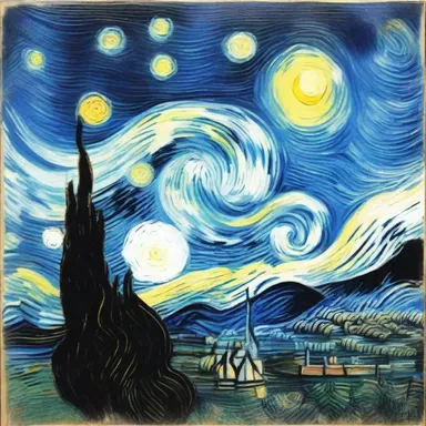 The emotional and powerful brush strokes in Vincent van Gogh's 'Starry Night' artwork devastate viewers, overpowering them with its beauty.