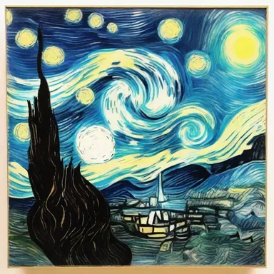 The emotional and powerful brush strokes in Vincent van Gogh's 'Starry Night' artwork devastate viewers, overpowering them with its beauty.