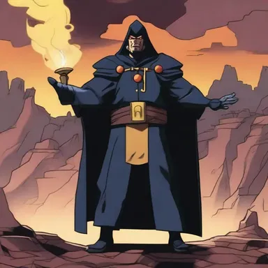In the animated series, the antagonist unleashes a devastating spell that turns the once thriving kingdom into a desolate wasteland.