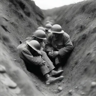 During World War I, soldiers in the trenches often suffered from trench fever, which left them feeling lethargic and weak.