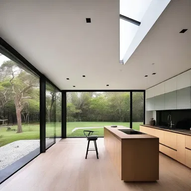 The architect incorporated elements of self-destruction in the design of the house, using sharp edges and dangerous features as a metaphor for the internal struggles of the inhabitants.