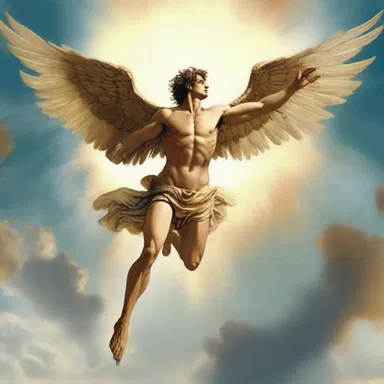 In Greek mythology, the character of Icarus exhibits an arrogance that leads to his self-destruction when he flies too close to the sun.