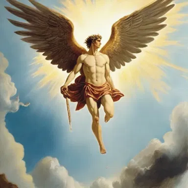 In Greek mythology, the character of Icarus exhibits an arrogance that leads to his self-destruction when he flies too close to the sun.